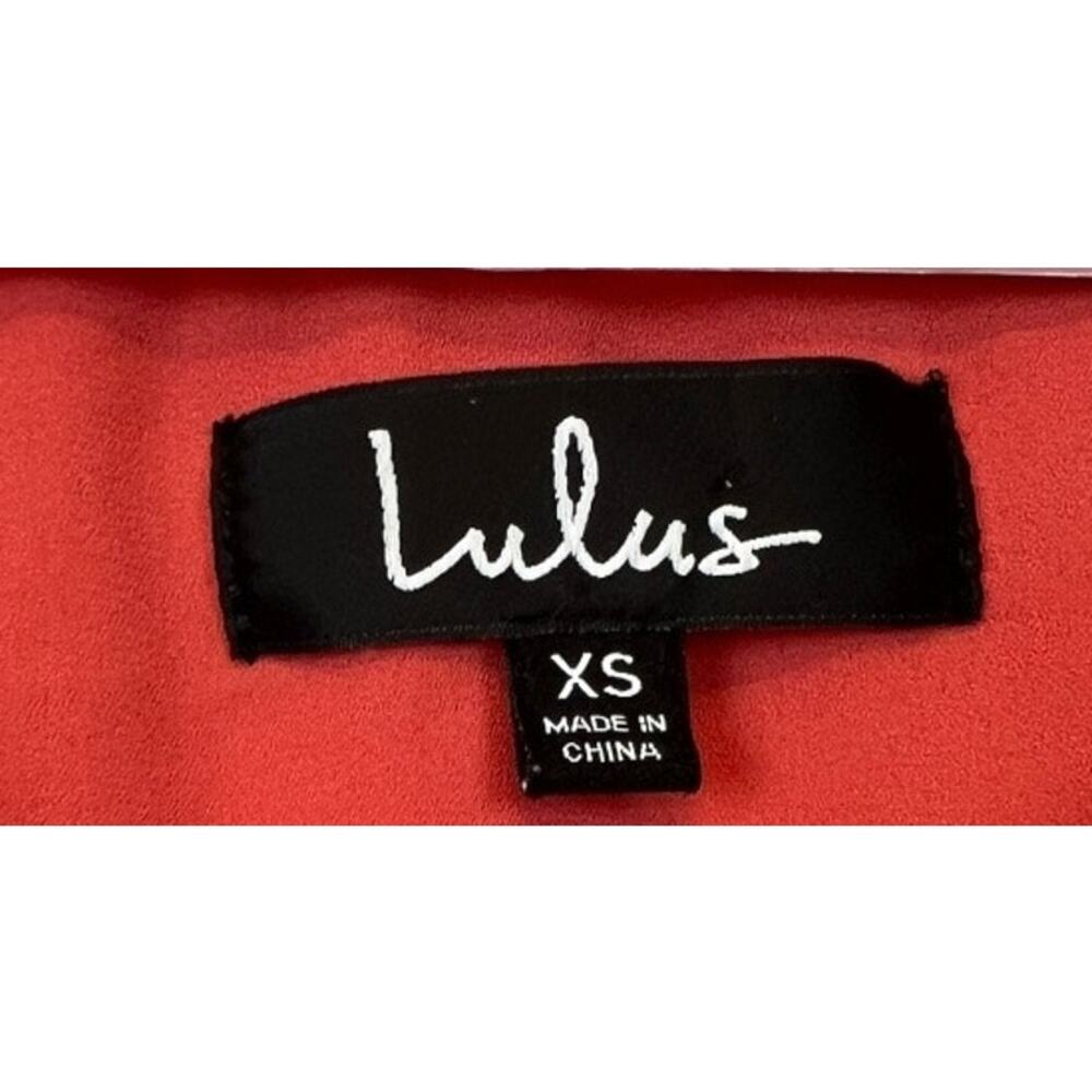 Lulus Lulu's Castana Rust Red Button Up Skater Dr… - image 2